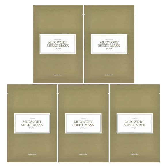 Mascarilla I'm From Mugwort Beauty, 5 hojas, 23 ml