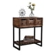 thumbnail image 1 of Arrimo Tres Cajones Madera Con Patas De Metal, 1 of 3