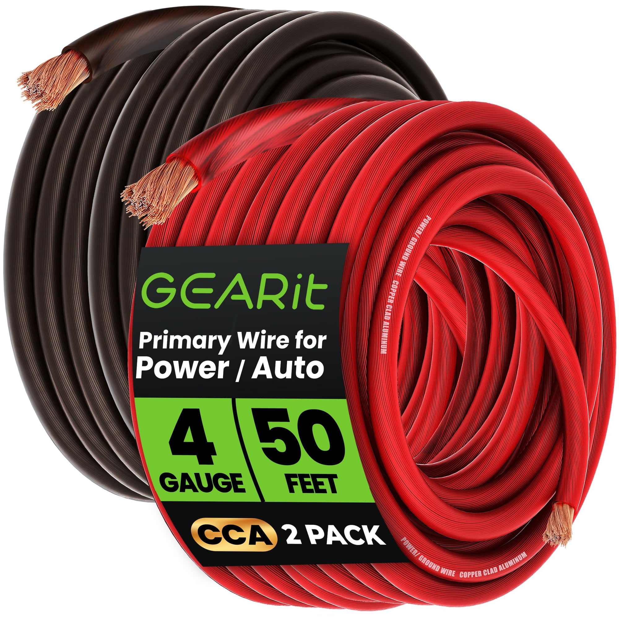 Wire Gearit Calibre 4 (15 M Cada Uno) De Aluminio Revestido De Cobre Cca