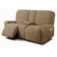thumbnail image 1 of Funda reclinable ULTICOR Jacquared para sofá de dos plazas, 8 piezas, color arena, 1 of 7