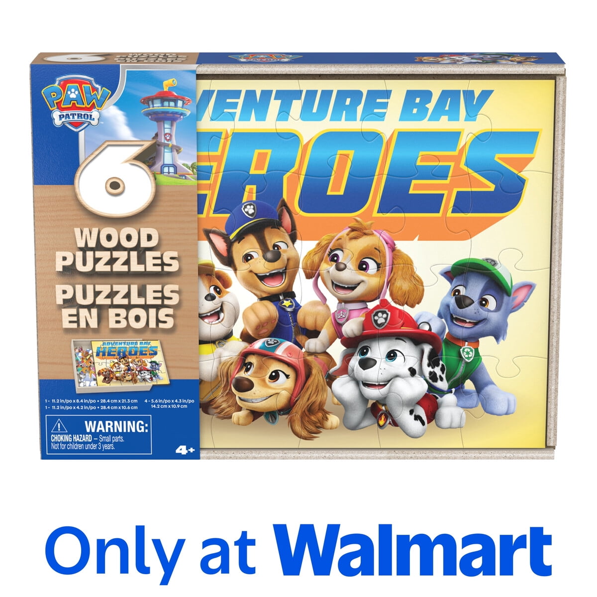 Puzzle Madera Paw Patrol Spin Master 6 Unid 56 Piezas
