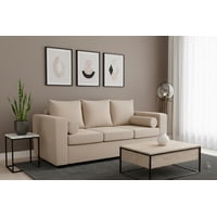 Fancy Hogar - Sofa Princess 3 Cuerpos Felpa