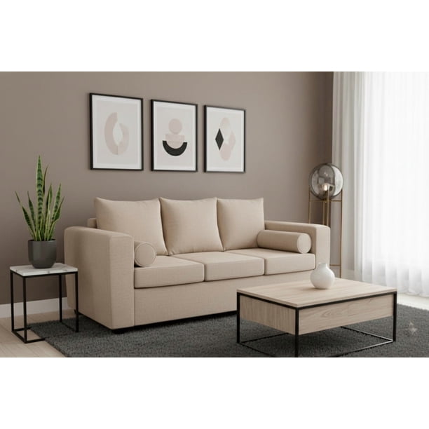sofa princess 3 cuerpos felpa