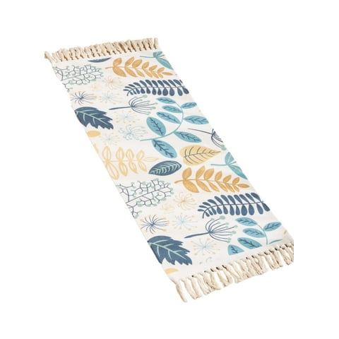 Todo Para El Hogar - Juego De 2 Bajada De Cama Alfombra De Lino 60 X 130 Cm