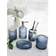 thumbnail image 5 of Juego de accesorios de baño LaMarriti Blue, 5 piezas, vidrio transparente, 5 of 7