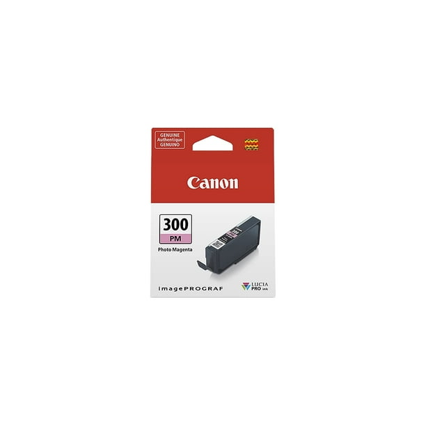 Tinta Canon PFI-300 Lucia PRO, magenta fotográfico, compatible con la impresora imagePROGRAF PRO-300, estándar (4198C002)