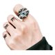 thumbnail image 1 of Anillo Royal Madriz Garra Ojo White Acero Quirúrgico, 1 of 3