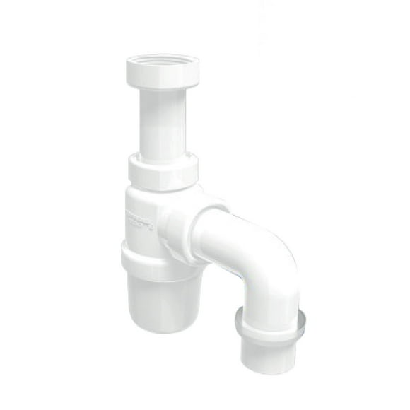 Sifón Vanitorio Plástico 1 1/4" Salida Curva