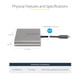 thumbnail image 3 of Adaptador USB-C a HDMI cuádruple StarTech para Windows, 3 of 7