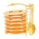 thumbnail image 1 of Juego De Vajilla Plato Llano Y Cuchara Platos De Servir Apto Para Lavavajillas Dorado, 1 of 5