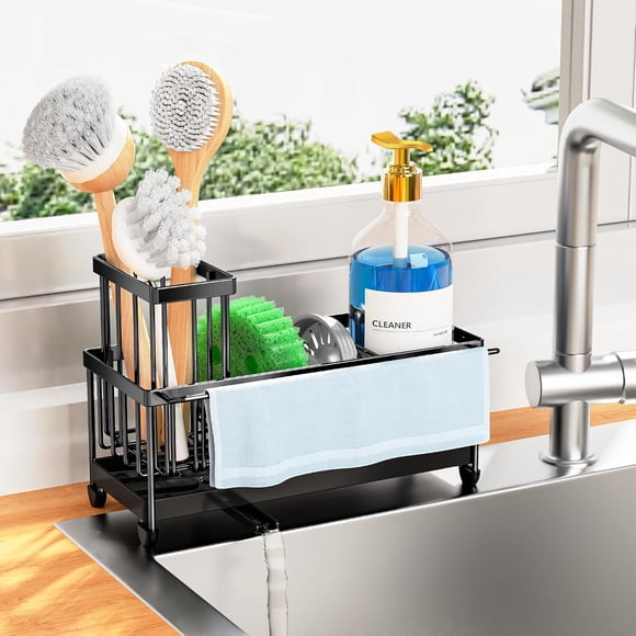 Cisily Sponge Holder for Kitchen Sink, Sink Caddy Organizer