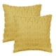 thumbnail image 2 of REGALWOVEN Juego de 2 fundas de cojín decorativas con patrón de corazón moderno para sofá amarillo 18' x 18', 2 of 6