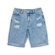 thumbnail image 1 of Short Niño Denim Roturas Graffiti Azul Medio Corona, 1 of 5