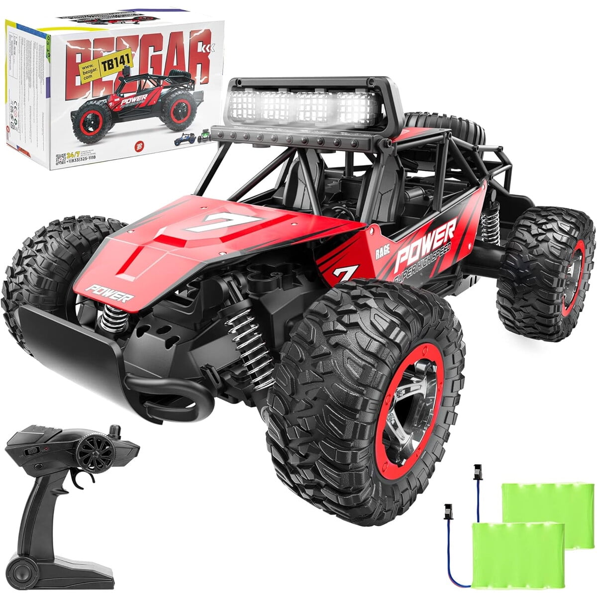 Auto Rc Bezgar Tb141 114 2wd 20kmh Offroad Control Remoto