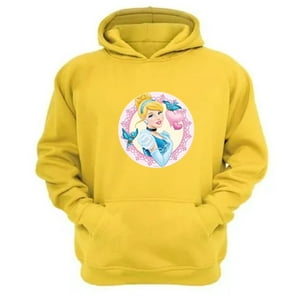 Genérico - Polerón Canguro Cenicienta Amarillo Talla Xs Unisex