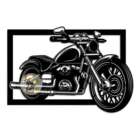 Genérico - Cuadro Motocicleta En Madera Mdf