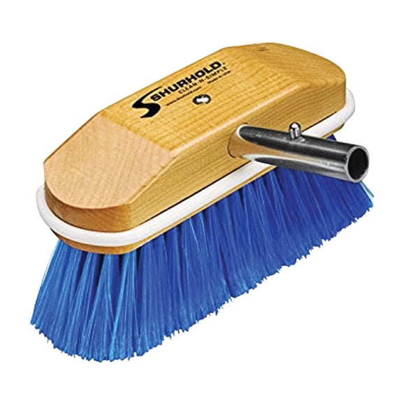 Cepillo para fregar Shurhold, 2,5 cm, cerdas suaves, poliestireno azul