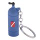 thumbnail image 4 of Novedad 6.5cm Tanque De Buceo Llavero Titular Bandera De Buceo Llavero Llavero Azul, 4 of 5