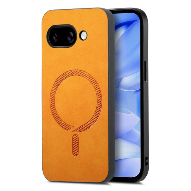 Magnetic Slim Case for Google Pixel 9A with Camera Guard & Anti-Scratch Back Yellow
