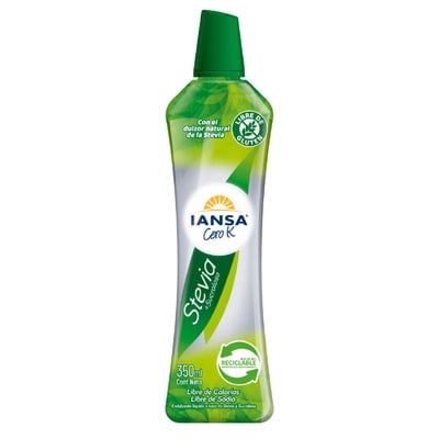 Endulzante Líquido Stevia Sucralosa Botella 350 Ml Iansa Cero K
