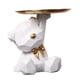 thumbnail image 2 of Estatua De Oso Contenedor De Artículos Diversos Figura En Miniatura Novedad Creativa Con Bandeja Blanca, 2 of 5