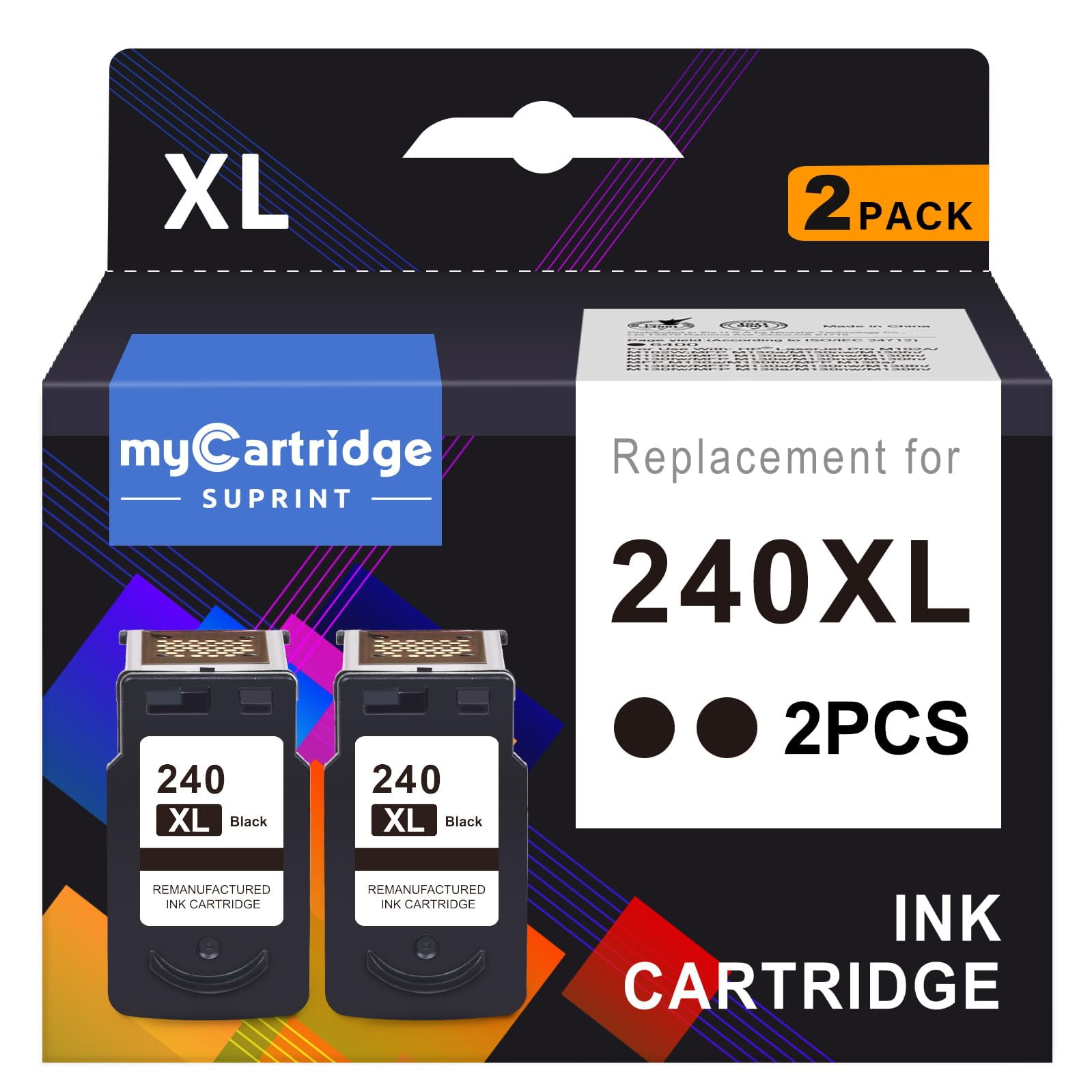 Cartucho De Tinta Mycartridge Suprint 240xl Negro Para Canon