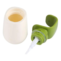 Genérico - Dispensador Jabón Líquido Gel Shampoo Blanco Con Verde