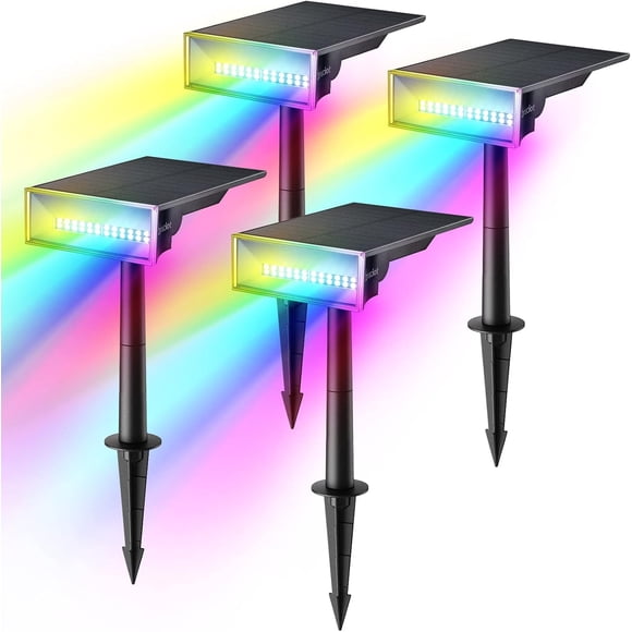 Focos solares Consciot ajustables 170° - paquete de 4, IP65