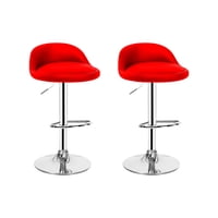 Global Latin Group - Pack 2 Silla Piso Bar Taburete Rojo