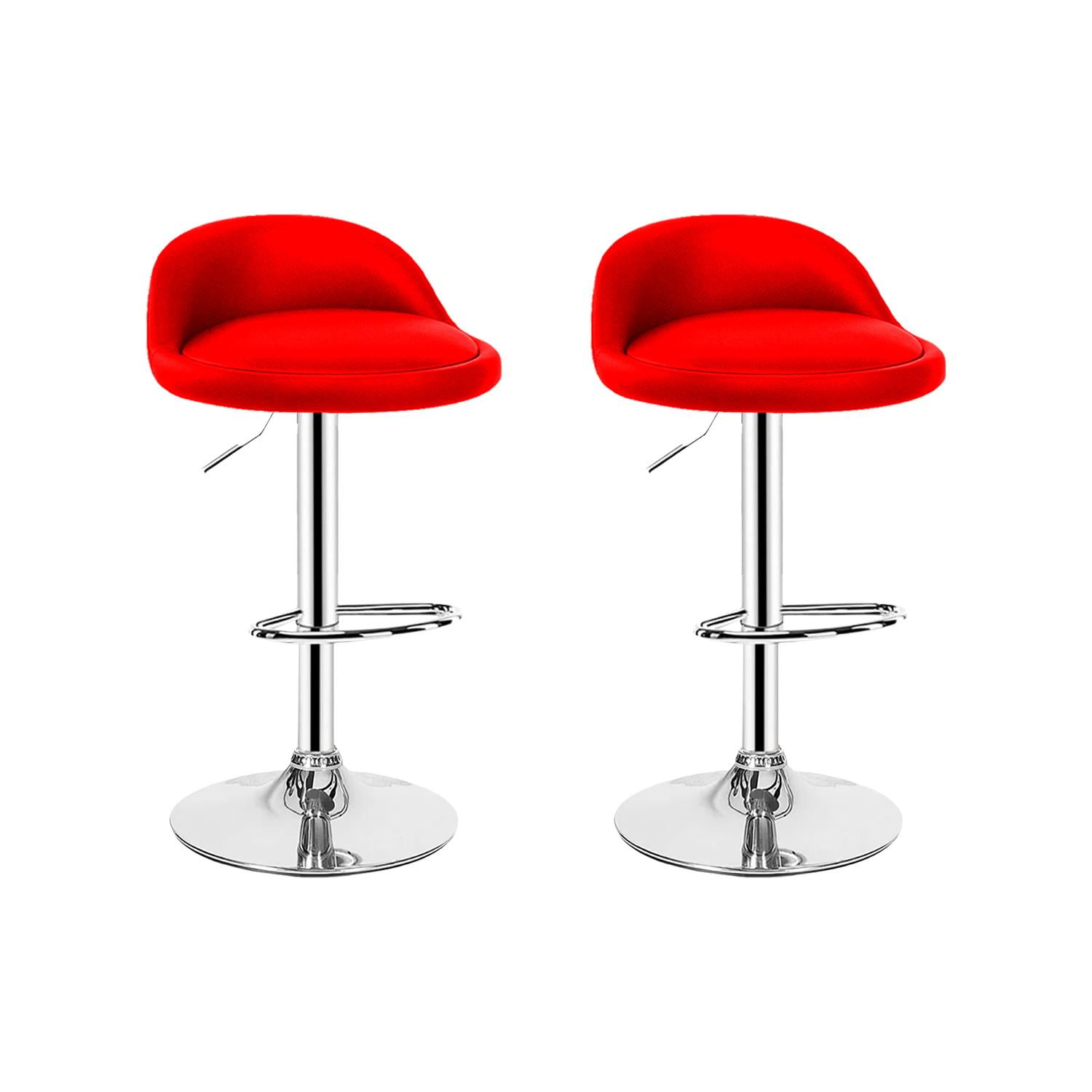 Global Latin Group - Pack 2 Silla Piso Bar Taburete Rojo