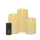 thumbnail image 1 of Velas LED sin llama Luminara, juego de 3 unidades, color marfil, con mando a distancia, 1 of 8