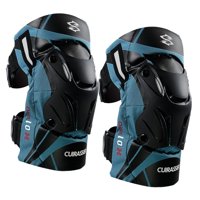 Magideal - 2X K01-3 Rodilleras Para Motocicleta, De Protección Resistente Golpes Apto Para Carreras De Motocross A Prueba De Humedad Reflectante , Azul Claro Azul Claro Reflectante