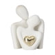 thumbnail image 5 of Mini estatua de pareja escultura abstracta decoración del hogar escultura de pareja de cerámica para el día de San Valentín sala de estar cumpleaños a Blanco, 5 of 5