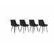 thumbnail image 4 of Pack de 4 Silla Comedor Tercio Roma Patas Negra - Negro, 4 of 4