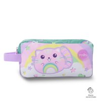 Estuche Escolar Niña 2 Cuerpos Little Magic Grande Azul Totto