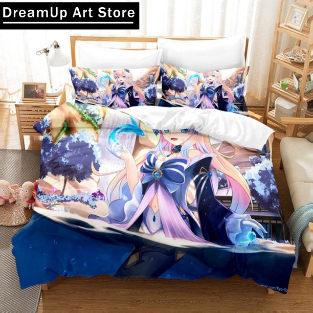Hot GameGenshin Impact Bedding Set Duvet Cover Bed Set Quilt Cover Boys Adult