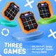 thumbnail image 5 of Juego portátil PlayRoute Electronic Tic-Tac-Toe 3 en 1 para niños mayores de 7 años, 5 of 7