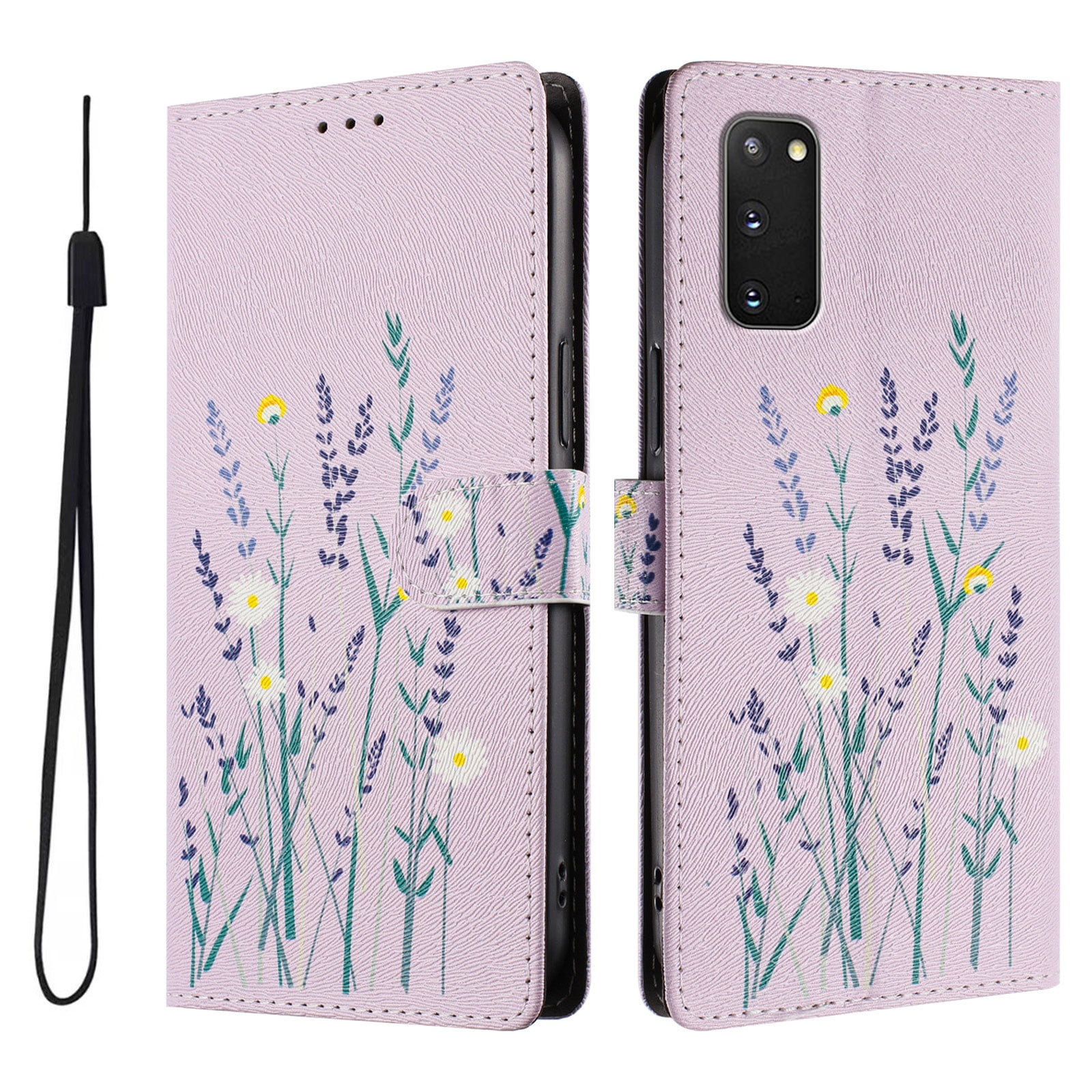 Foxdock Funda Tipo Cartera Para Samsung Galaxy S20 Con Soporte Y Correa – Diseño De Patrones Lindos