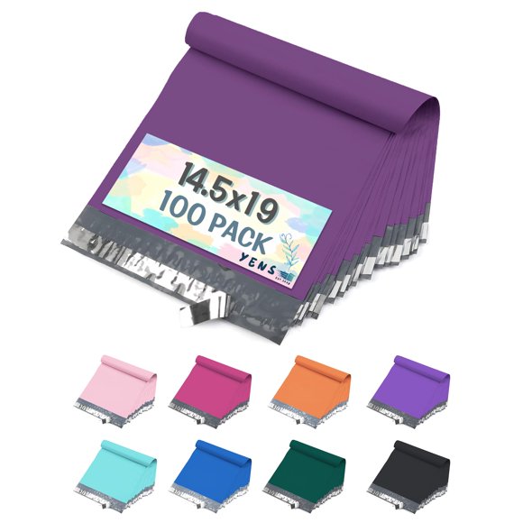 Sobres de Polietileno Yens 37x48 cm Pack de 100 con Cierre Autoadhesivo