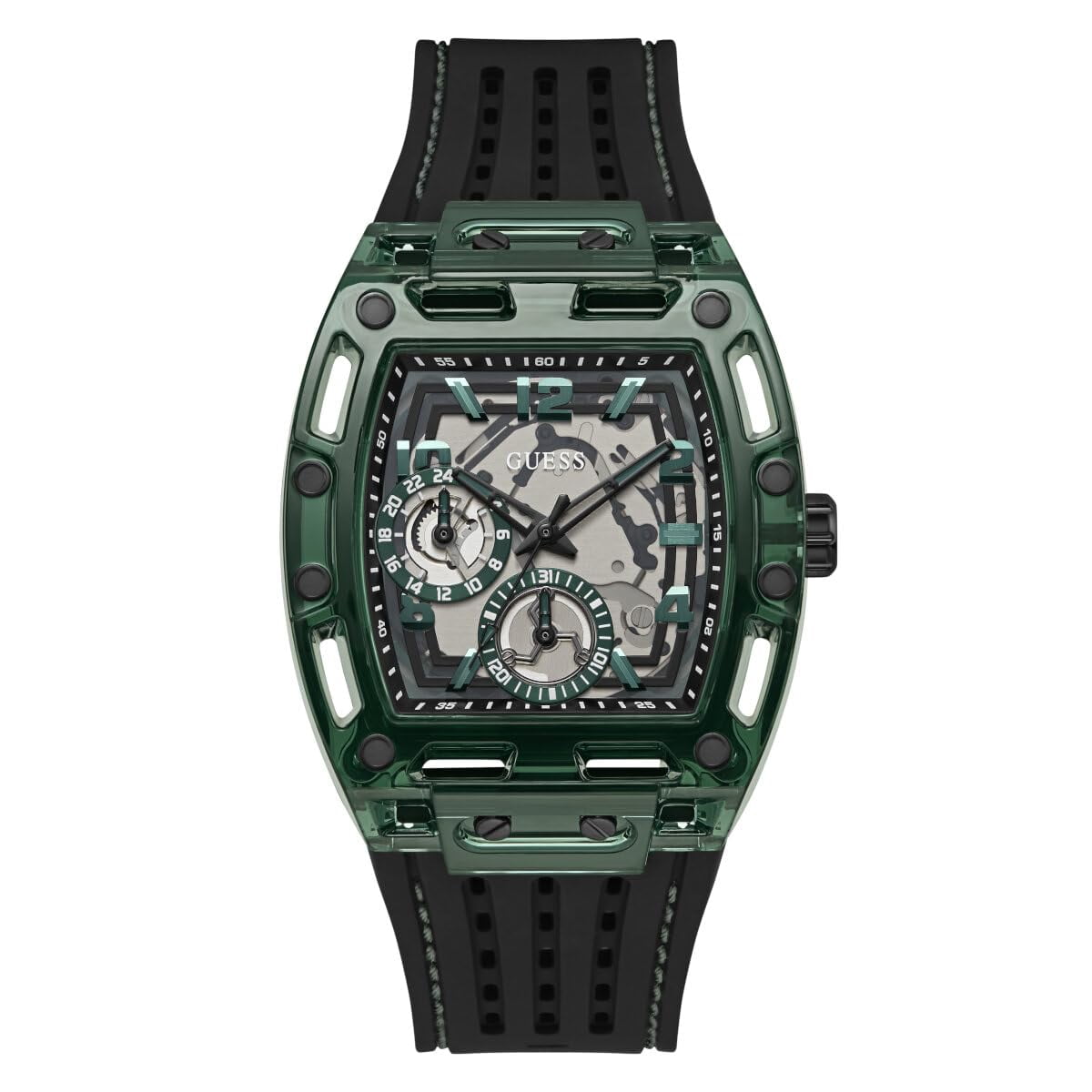 Reloj Guess Para Hombre, Caja De 41 Mm, Correa Negra Y Esfera Negra