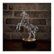 thumbnail image 1 of Lámpara 3D Unicornio By-Lamp con Base de Madera Artesanal LED, 1 of 1
