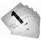 thumbnail image 1 of Dorsales de carrera 19 x 15 cm resistentes al clima con imperdibles de seguridad, paquete de 100, 1 of 1