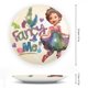 thumbnail image 2 of Fancy Nancy Plato decorativo de porcelana fina (bone china), plato decorativo de cerámica para hogar, oficina, soporte de pared, platos decorativos para dormitorio - 6 pulgadas (15 cm), 2 of 6