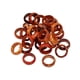 thumbnail image 2 of 50 unids anillos de madera patrón de dedo anillos de madera para mujeres hombres joyería 17 mm, 2 of 3