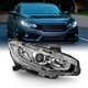 thumbnail image 1 of Faro AKKON para Honda Civic 2016-2021, Carcasa Cromada, 1 of 6