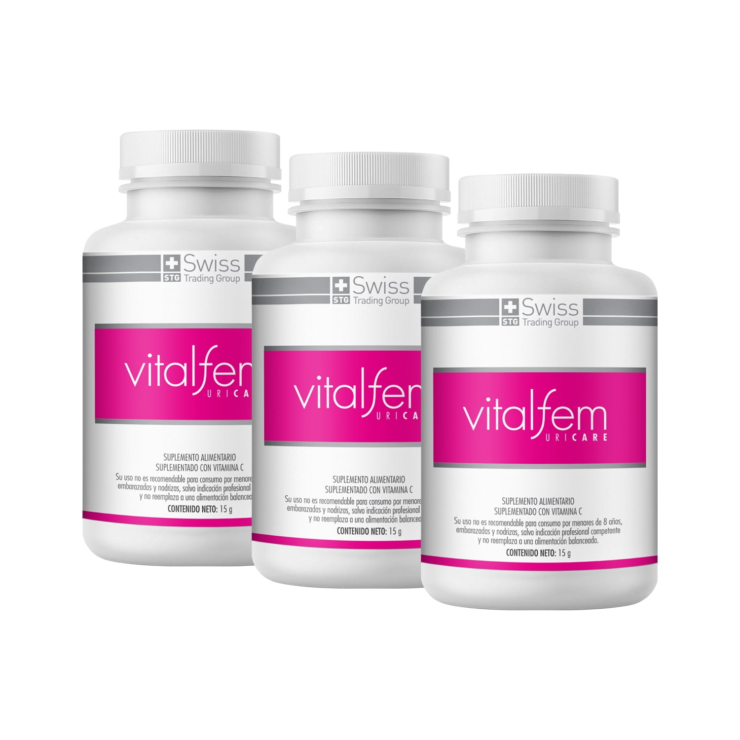 Swiss Nature Labs - Suplemento Alimenticio Vitalfem Uricare Con Vitamina C Para La Buena Salud Urinaria 90 Capsulas
