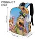 thumbnail image 3 of El Show de Magilla Gorilla-theme Backpack, Campus style schoolbag Bookbag with Adjustable Shoulder Straps And Large Zip Compartment, Unisex Travel Bags.42x30x15cm, 3 of 6