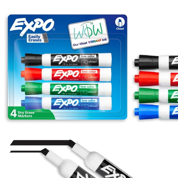 Marcadores para Pizarra EXPO Punta Cincel Colores Surtidos 5 mm