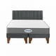 thumbnail image 1 of Cama 2 Plazas Modular Europea Gris + Colchón Ortopédic, 1 of 2