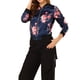 thumbnail image 4 of INSPIRE CHIC Chaqueta Bomber para Mujer Ajuste Delgado Ligera con Cremallera Azul Oscuro Talla L, 4 of 7